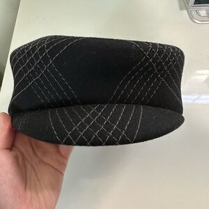 Charter Club Black Newspapers Women's Hat